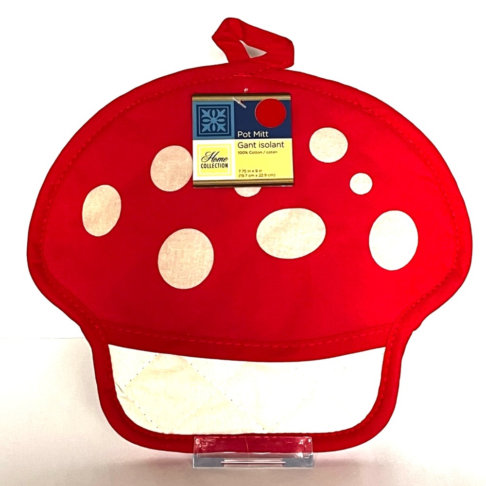Red Mushroom Pot Mitt